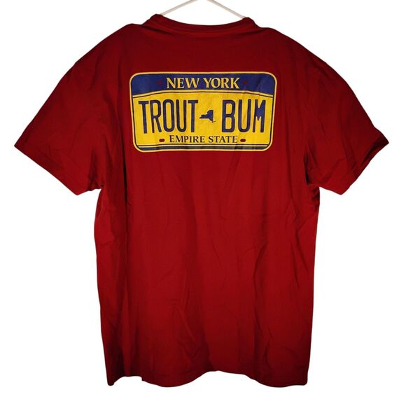Orvis Other - Orvis Trout Bum tshirt mens L Large red fishing graphic tee short sleeve